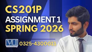 🔴CS201P assignment 1 solution 2026 | CS201P assignment 1 solution spring 2026