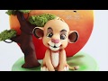 Modelage Simba Roi Lion en pâte à sucre / Lion King Simba Cake Topper Timelapse