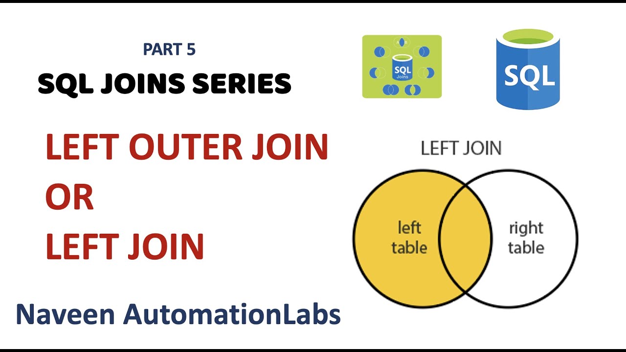 #5 - Left Outer Join In Sql