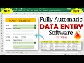 Fully Automated data entry Software in Excel - Data Entry User Form - Data Entry In Excel