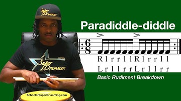 BASIC FOR DRUMMERS | Paradiddle-Diddle Rudiment Breakdown