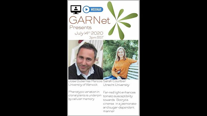 #GARNetPresents Sarah Courbier introduces research...