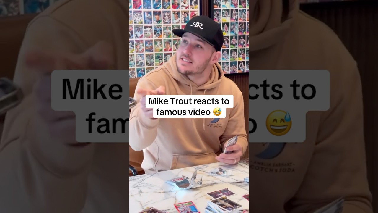 Mike Trout REACTS to famous 2009 video 🤣❤️