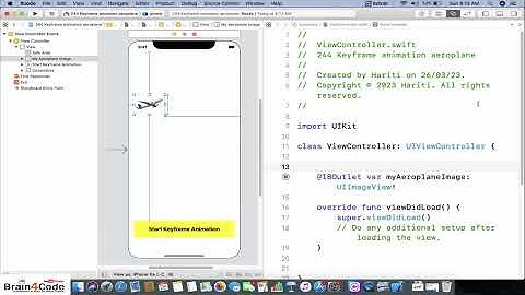 How to implement Keyframe Animation in Swift 5 iOS Application | Aeroplane Flying in Sky Animation