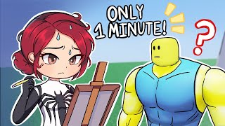 Drawing People in Roblox in ONE MINUTE! (voice chat!)