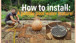 How to install a pebble pool water feature