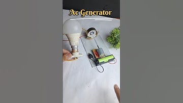 ⚡️AC Generator || How to make ac Generator with Synchronous Motor or cooler Motor #diy #motor #tech