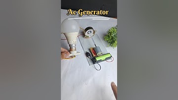 ⚡️AC Generator || How to make ac Generator with Synchronous Motor or cooler Motor #diy #motor #tech