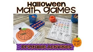 Halloween Number Sense Games