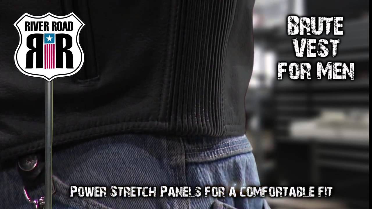 River Road Brute Leather Vest at BikeBandit.com