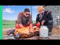 Whole goat cooked in its own body bizarre food of asia