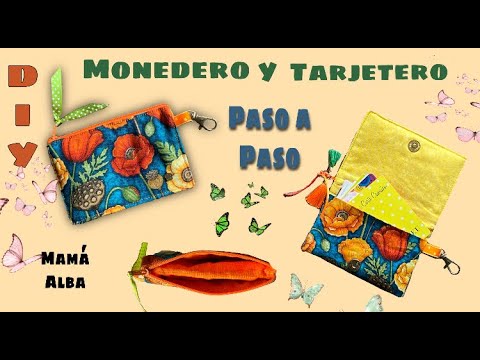 DIY | PASO A PASO | MONEDERO TARJETERO | UTLIZA TUS RETAZOS DE TELA | MAMÃ� ALBA