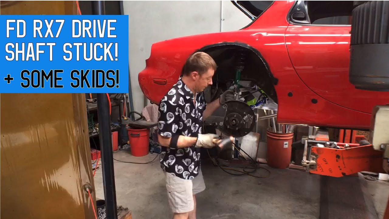 FD RX7 Drive Shaft Stuck + Some Skids YouTube