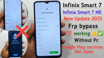 Infinix Smart 7 HD Frp Bypass ! Android 12 ! Infinix Smart 7 Frp Bypass Without PC ! New Update 2025