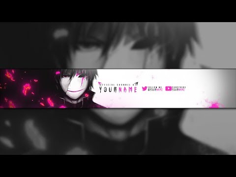 Free Anime Banner Template By Littlecubz