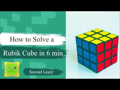How To fix a 3 by 3 Rubik's cube second layer in English