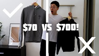 $70 vs $700 Hoodie! Is LUXURY worth it? AMI Paris vs UNIQLO