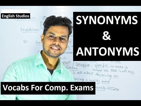Cara Belajar Kata Mudah || Sinonim dan antonym || Dunia kata-3 ||