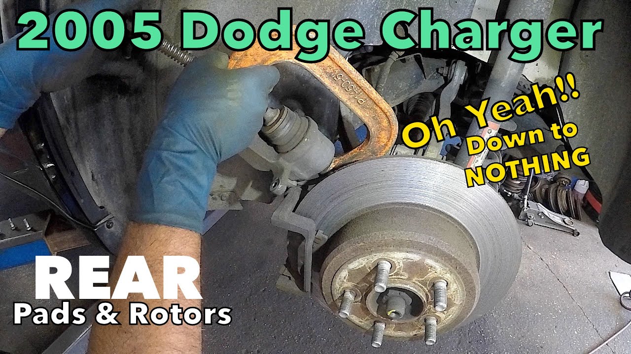 Replacing rear brakes and rotors on 2005 Dodge Charger // Brakes grinding YouTube