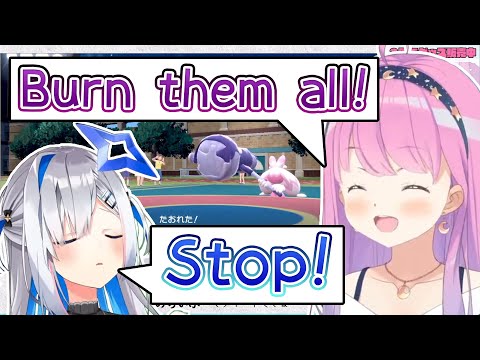 Luna couldn't stop laughing for *destroying* Kanata【hololive JP】【Eng Sub】