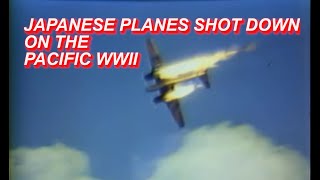Japanese planes shot down on the pacific up close - original color footage [WWII DOCUMENTARY ]