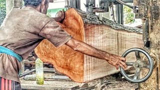 Mive 440-Centimeter Mahogany Log Turned Into Truck Bed Panels