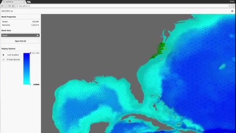 adcirc.io Development Version Large Mesh Demo