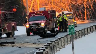 Serious crash on Route 9