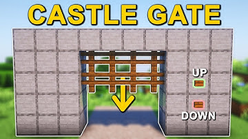 EASY Castle Gate in Minecraft (Tutorial)