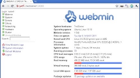 Webmin Installation On Linux