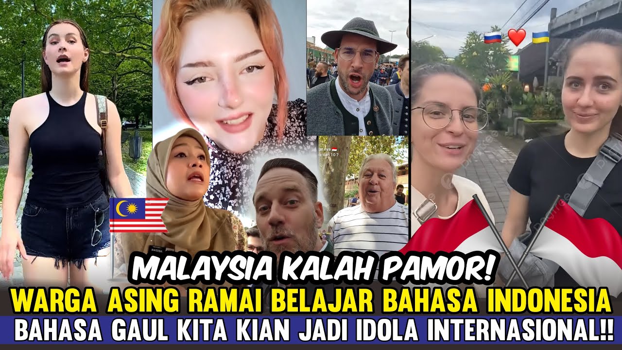 MEMBANGGAKAN! MALAYSIA KETINGGALAN! Warga Asing Ramai Ramai Belajar Bahasa Indonesia!?