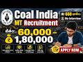Coal India Management Trainee Recruitment 2026 🔥  భారీ ఉద్యోగాలు  Salary Up To ₹1 8 Lakh 💰