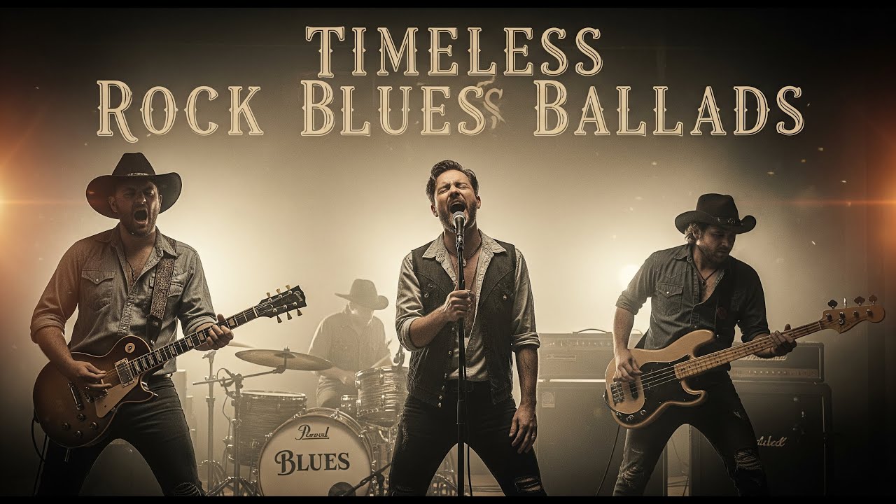 Legendary Rock Blues Night | Soulful Guitar Stories Inspired by Clapton, Hendrix & SRV