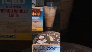 Satisfy Your Coffee Cravings with McCafe Iced Vanilla Latte Keurig☕️ #coffee #shorts #Barbie #latte