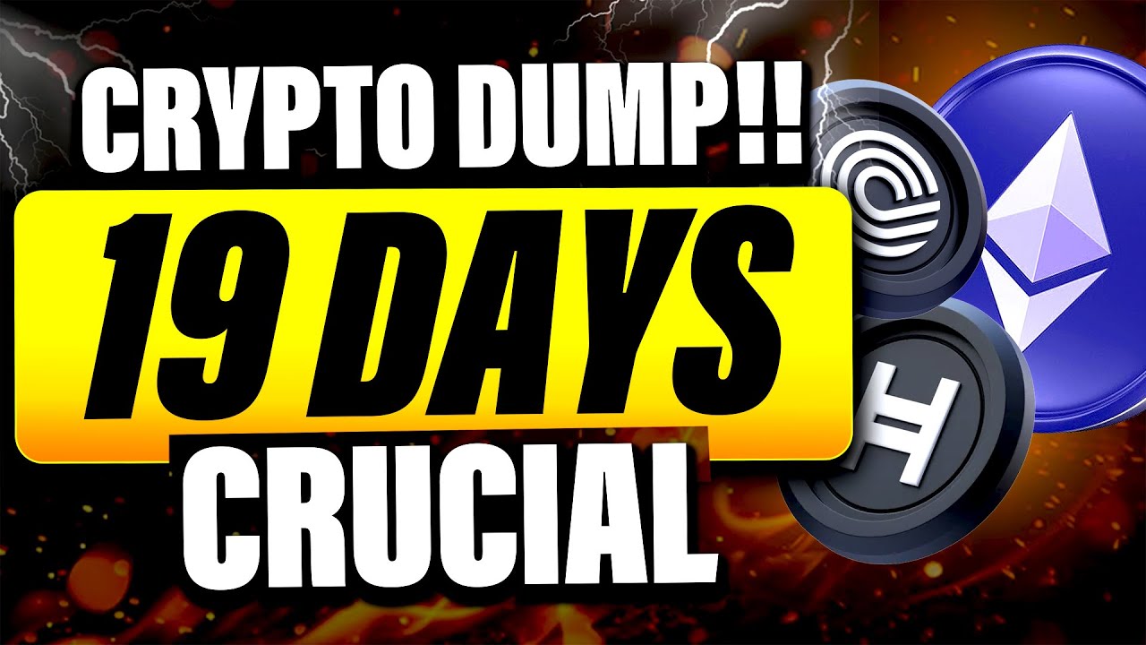 CRYPTO DUMP TODAY! Ethereum 19 Days! Altcoin Season Pause?