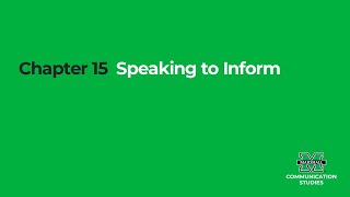 Chapter15 - Informative Speaking
