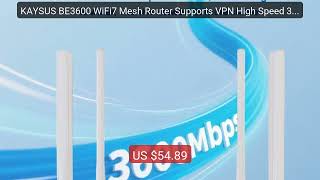 KAYSUS BE3600 WiFi7 Mesh Router Supports VPN High Speed 3600Mbps G... — Best Deal 2026 | Shop Now!
