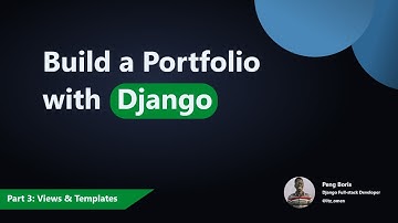 Build A Portfolio Website with Django Part 3 | Django Beginner