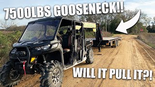 CAN IT PULL IT?!! 2019 CANAM DEFENDER HD10 TAKES ON 7,500LBS!!!