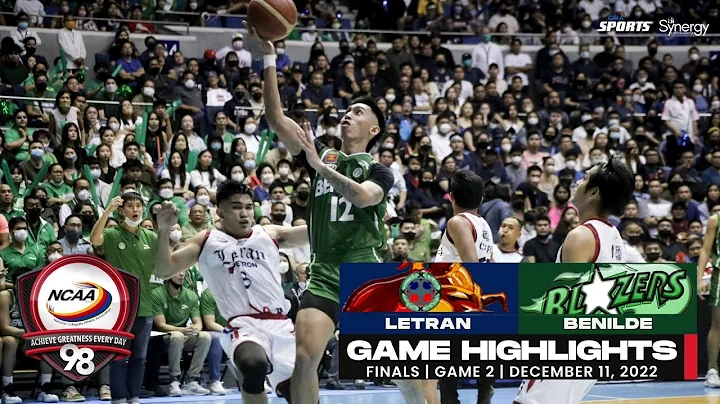 NCAA Season 98 Finals | Game Highlights: Benilde vs Letran | Game 2