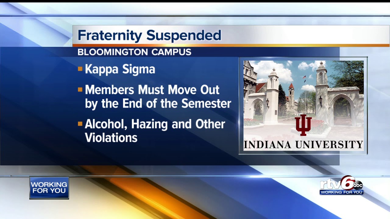 IU frat suspended by national chapter YouTube