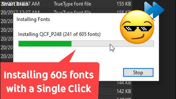 Installing 605 fonts in Single Click | How to install multiple fonts together at once | 2022