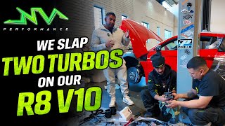 We slap two turbos on our R8 V10 🚀🔥
