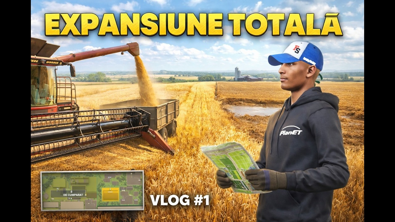 VISUL PROPRIETARULUI: RECOLTĂ MASIVĂ DE GRÂU ȘI PLANURI MARI | Farming Simulator 25 #1