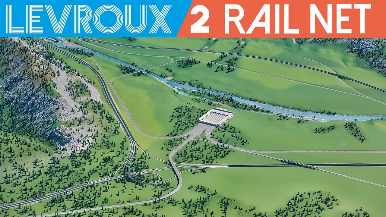 Create A Rail Network [2] ‹Cities Skylines 'Levroux'› YouTube