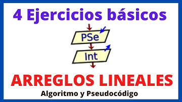 ✅ Resolución de 4 ejercicios basicos de Arreglos en PSeInt | Algoritmo Pseudocódigo
