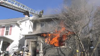 PRE-ARRIVAL: Apartment fire goes 2-alarms at 729 3rd Street in Catasauqua, Pennsylvania