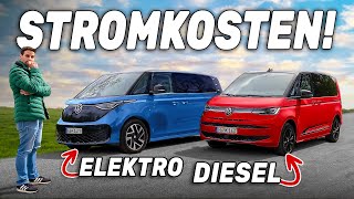 Darum versagt Elektro vs. Diesel! VW ID Buzz vs. VW Multivan image