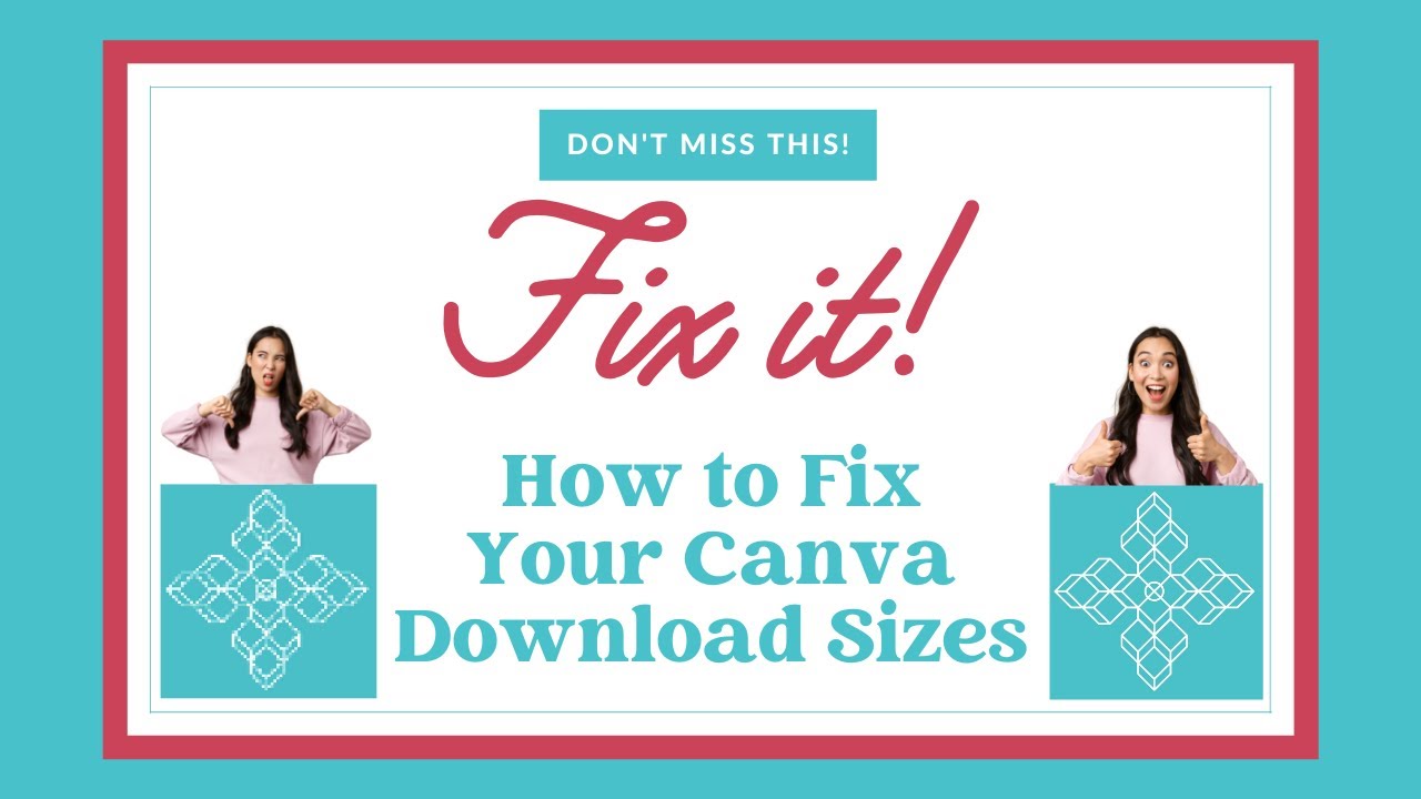How to Fix Your Canva Download Size - YouTube