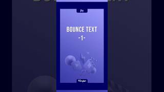 Bounce Text #013 #adobe #premiere #tutorial #animation #text #textanimation #smooth #bounce